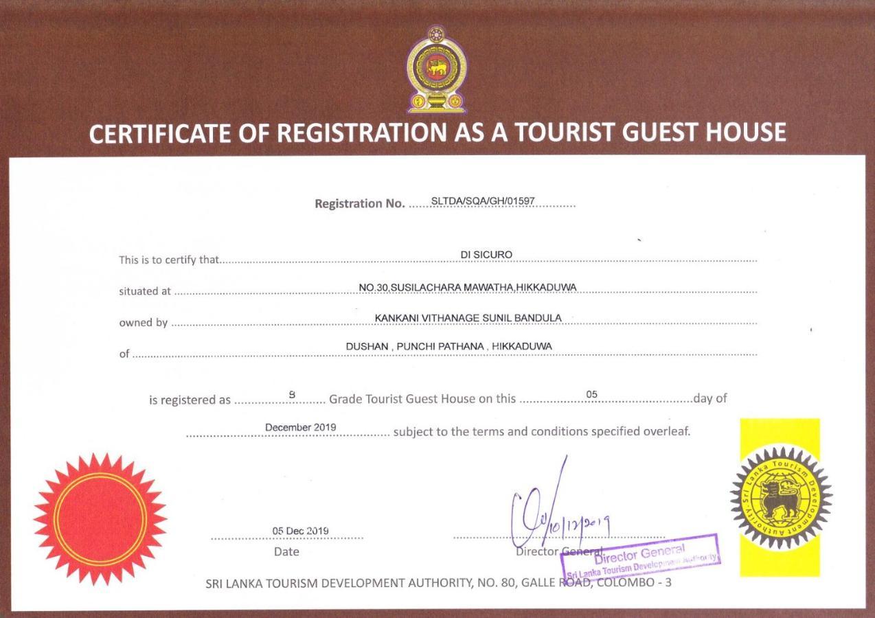 Di Sicuro Tourist Inn Hikkaduwa Luaran gambar
